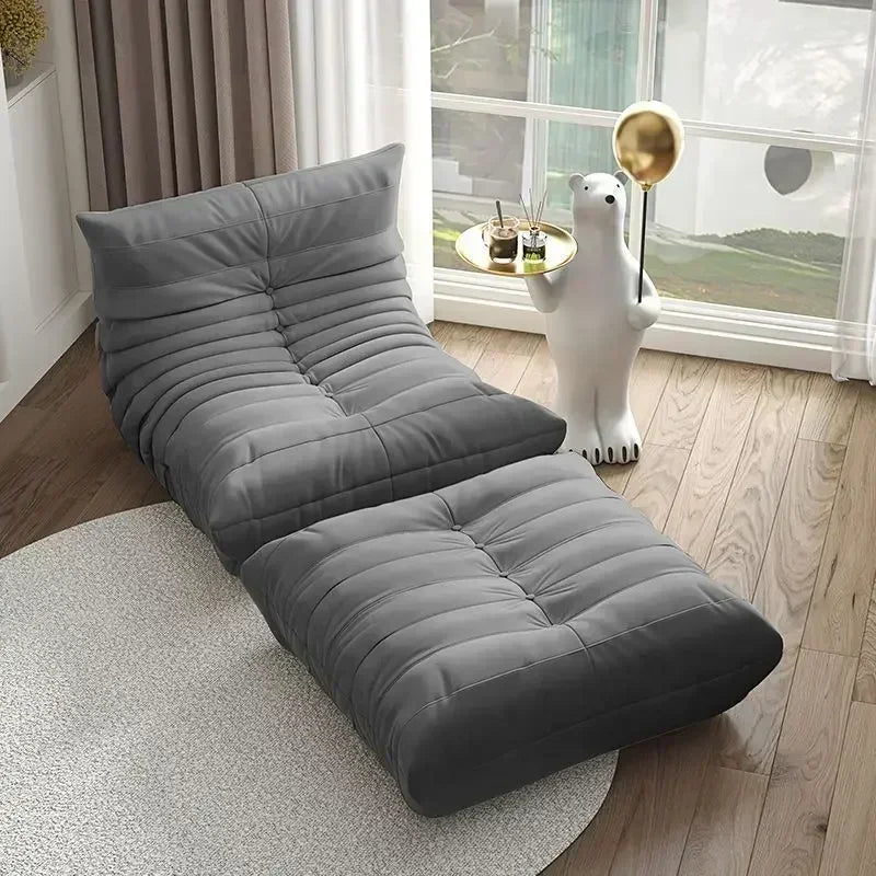 Single Seat Foam Armless Couch Chair Lazy Floor Sofa Fireside Bean Bag Chair Sofa Lounger for Living Room Bedroom Chair