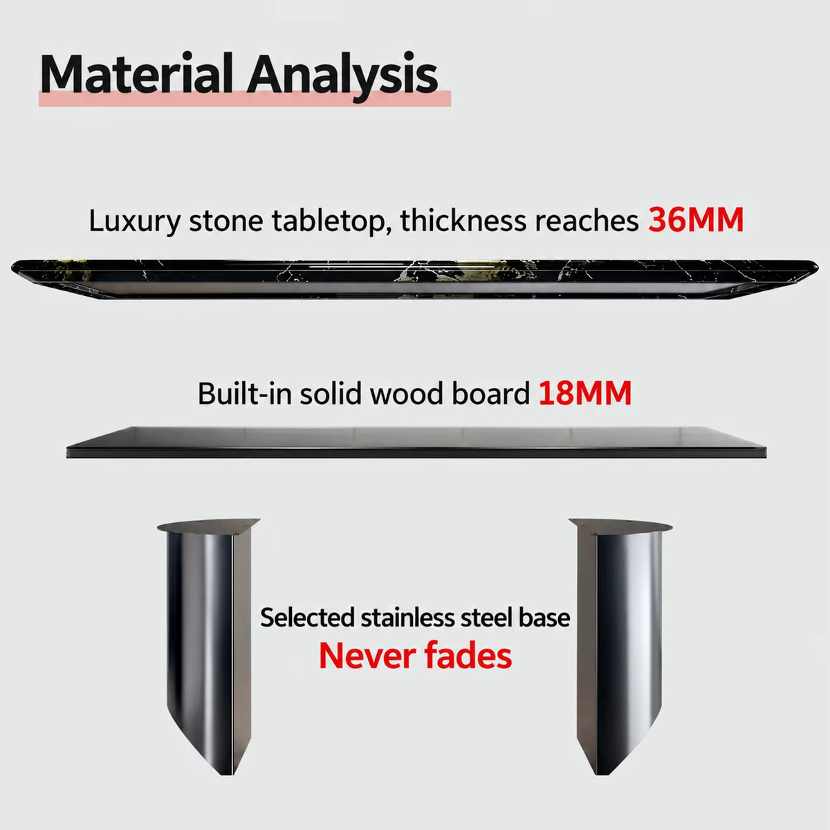 Any Size Custom Noble Light Luxury Marble Dining Table Delicate Tabletop anti Stain Easy Clean High-End Apartment Dining Table