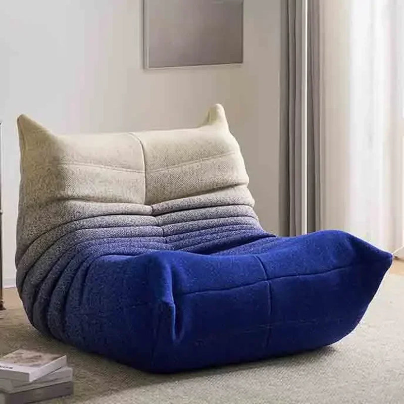 Single Seat Foam Armless Couch Chair Lazy Floor Sofa Fireside Bean Bag Chair Sofa Lounger for Living Room Bedroom Chair