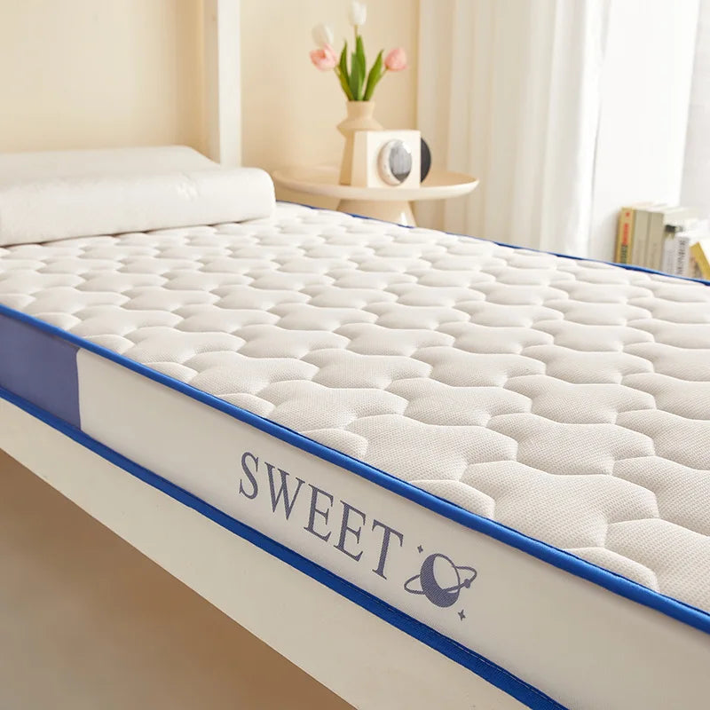 Natural Latex Thickened Memory Foam Mattress Foldable Tatami Soft Pad for Single or Double Bed in Home and Student Dorm