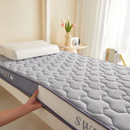 Natural Latex Thickened Memory Foam Mattress Foldable Tatami Soft Pad for Single or Double Bed in Home and Student Dorm