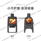 New Arrive True Fire Fireplace Home Firewood Burning Modern Indoor Villa Homestay Heating Cast Iron Wood Burning Stove