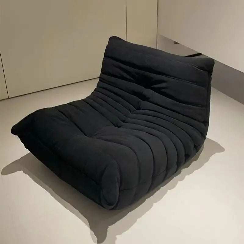 Single Seat Foam Armless Couch Chair Lazy Floor Sofa Fireside Bean Bag Chair Sofa Lounger for Living Room Bedroom Chair