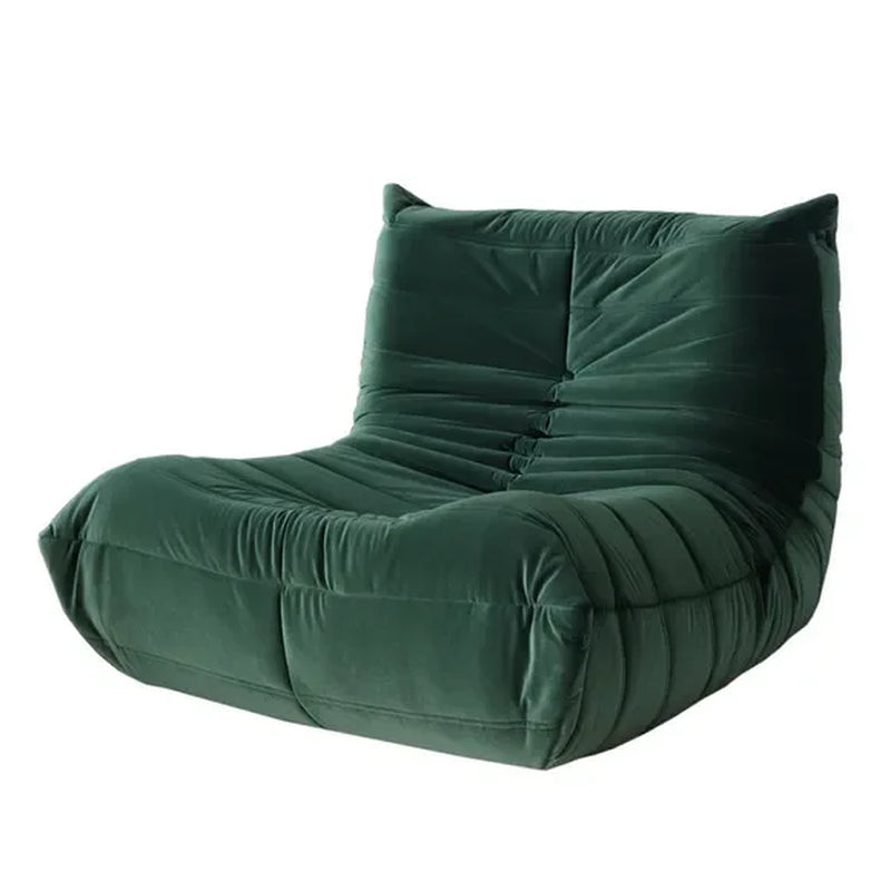 Single Seat Foam Armless Couch Chair Lazy Floor Sofa Fireside Bean Bag Chair Sofa Lounger for Living Room Bedroom Chair