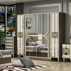 #Cheap Modern Wood Frame Double King Leather Bed Leather Headboard Luxury Wooden Home Furniture Queen Bed Bedroom Set