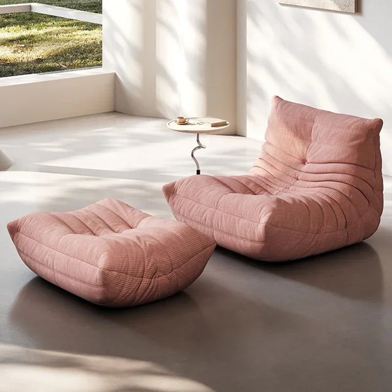 Bean Bag Chair Bean Bag Sofa Adults Comfortable Couch Corduroy Single Sofa Soft Comfy Floor Chairs Living Room Bedroom