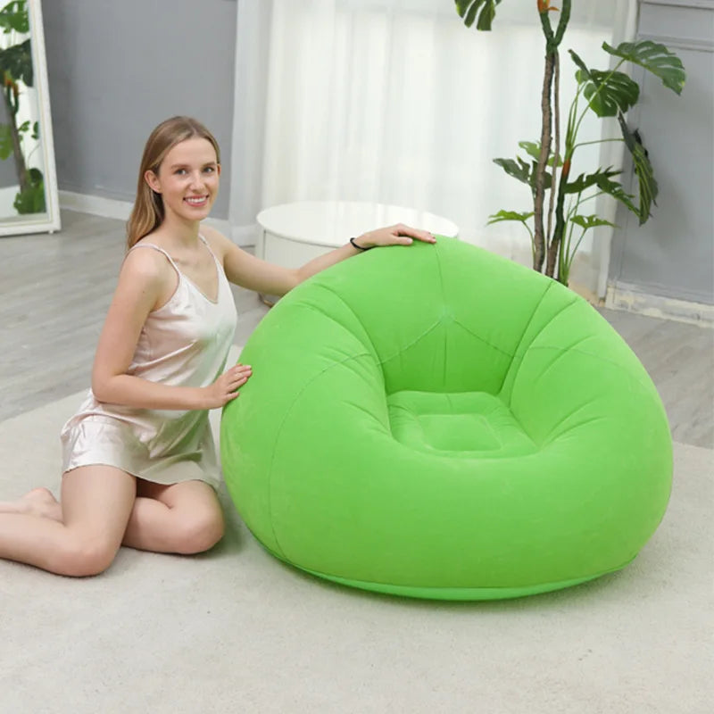 Large Lazy Inflatable Sofa Chairs PVC Lounger Seat Bean Bag Sofas Pouf Puff Couch Tatami Living Room Supply Outdoor Camping