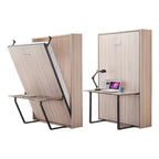 ￥%Factory Murphy Wall Space Saving Horizontal Rotating Folding Cabinet Foldable Bed Queen Size Frame Kit Mechanism with Mattress