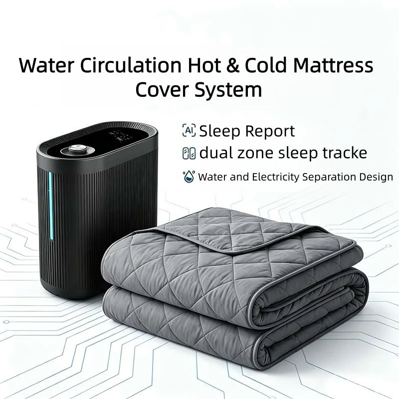 Circulate Cooling Mattress Cover Temp Reg Fitted Sheet Dual Sleep Temp Bed Cover Encasement Hot Sleepers Pad AI Deepsleep