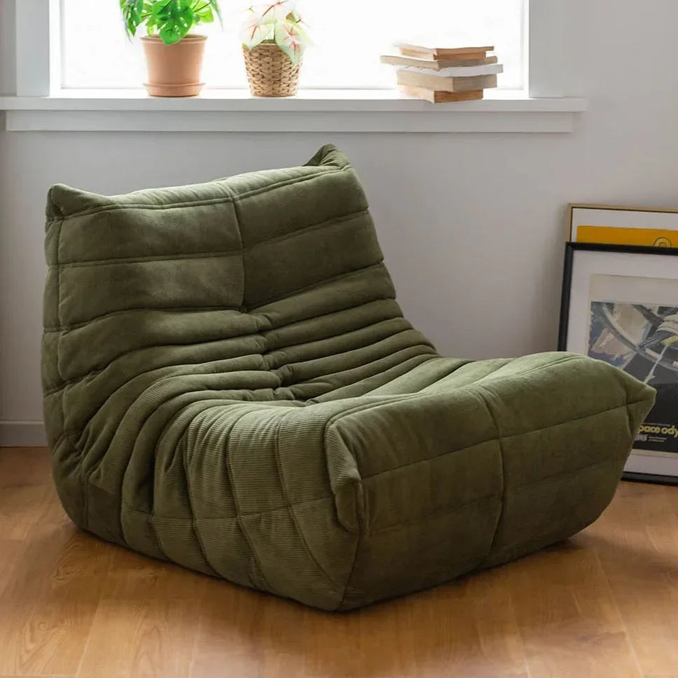 Bean Bag Chair Bean Bag Sofa Adults Comfortable Couch Corduroy Single Sofa Soft Comfy Floor Chairs Living Room Bedroom