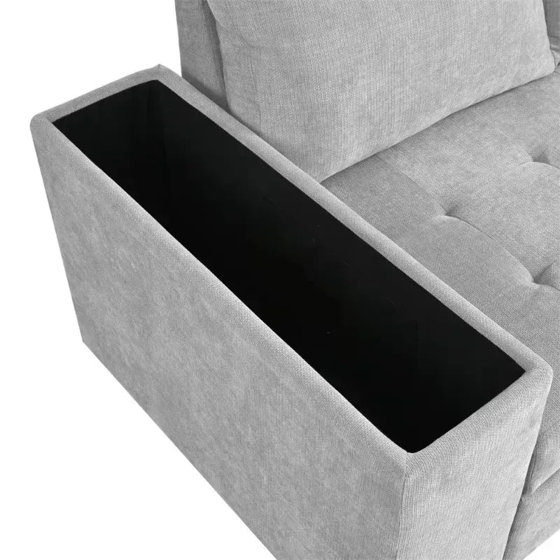# Multi-Functional Modern Pull Out Corner Sofa Bed Living Room Furniture for with Storage and Table