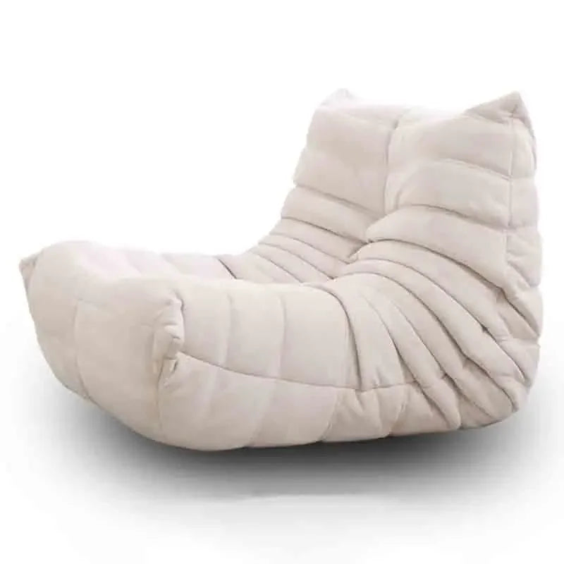 Single Seat Foam Armless Couch Chair Lazy Floor Sofa Fireside Bean Bag Chair Sofa Lounger for Living Room Bedroom Chair