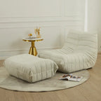 Single Seat Foam Armless Couch Chair Lazy Floor Sofa Fireside Bean Bag Chair Sofa Lounger for Living Room Bedroom Chair