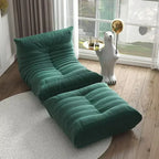 Single Seat Foam Armless Couch Chair Lazy Floor Sofa Fireside Bean Bag Chair Sofa Lounger for Living Room Bedroom Chair