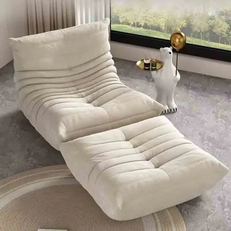 Single Seat Foam Armless Couch Chair Lazy Floor Sofa Fireside Bean Bag Chair Sofa Lounger for Living Room Bedroom Chair