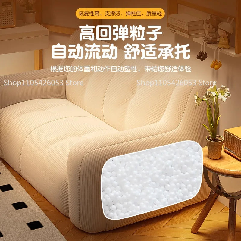 Lazy Sofa Bedroom Small Reclining Sleeping Rental Room Double Sofa Living Room Leisure Single Nest Chair Sofa