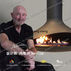 New Arrive True Fire Fireplace Home Firewood Burning Modern Indoor Villa Homestay Heating Cast Iron Wood Burning Stove