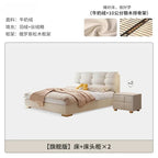 A Princess Modern House Double Bed Frame Simple Storage White Loft Bed Queen Size Camas De Dormitorio Bedroom Set Furniture