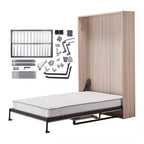 ￥%Factory Murphy Wall Space Saving Horizontal Rotating Folding Cabinet Foldable Bed Queen Size Frame Kit Mechanism with Mattress