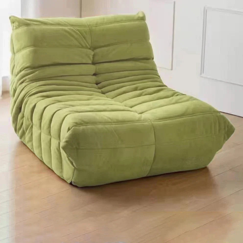 Single Seat Foam Armless Couch Chair Lazy Floor Sofa Fireside Bean Bag Chair Sofa Lounger for Living Room Bedroom Chair