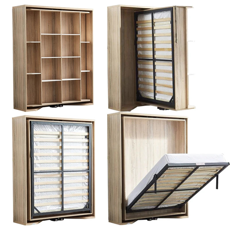 Multipurpose Space-Saving Revolving Silence Vertical Murphy Bed Folding Swivel Rotate Hidden Wall Bed Mechanism