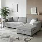 # Multi-Functional Modern Pull Out Corner Sofa Bed Living Room Furniture for with Storage and Table