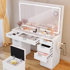 # Customized Luxury Makeup Vanity Table Storage Drawer Dressing Table Mirrored Dresser with Light #
