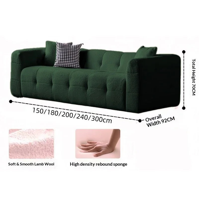 Transform Your Living Space with Our Customizable L-Shaped Velvet Sofa - Hand-Tufted Design and Integrated Sponge for Ultimate Comfort in Multiple Colors
