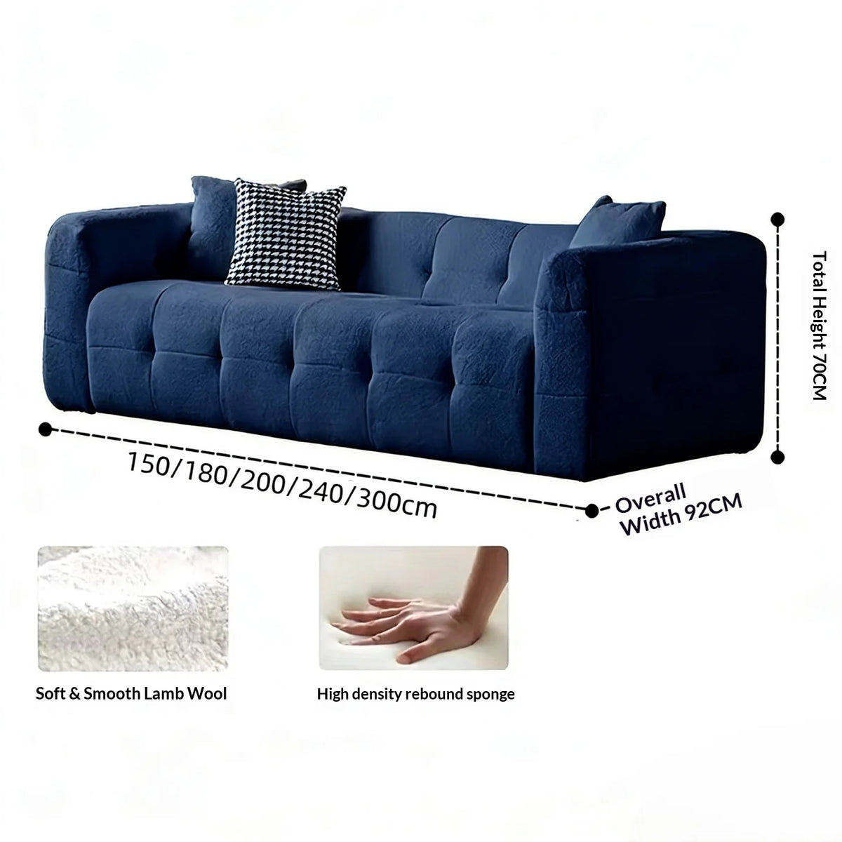 Transform Your Living Space with Our Customizable L-Shaped Velvet Sofa - Hand-Tufted Design and Integrated Sponge for Ultimate Comfort in Multiple Colors
