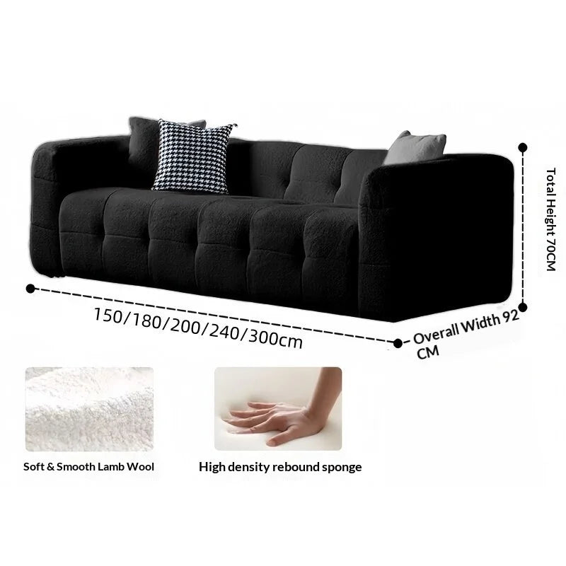Transform Your Living Space with Our Customizable L-Shaped Velvet Sofa - Hand-Tufted Design and Integrated Sponge for Ultimate Comfort in Multiple Colors