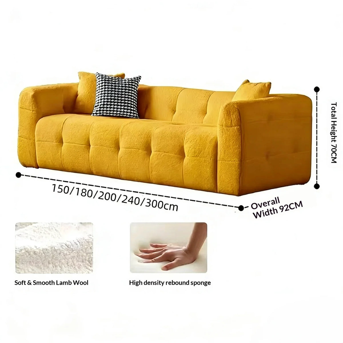 Transform Your Living Space with Our Customizable L-Shaped Velvet Sofa - Hand-Tufted Design and Integrated Sponge for Ultimate Comfort in Multiple Colors