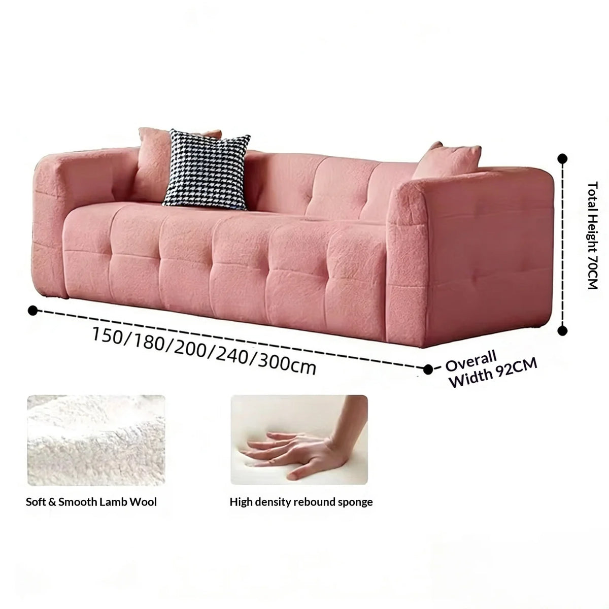 Transform Your Living Space with Our Customizable L-Shaped Velvet Sofa - Hand-Tufted Design and Integrated Sponge for Ultimate Comfort in Multiple Colors
