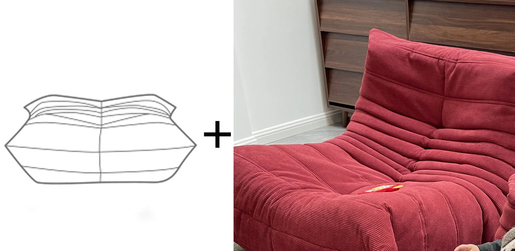 Bean Bag Chair Bean Bag Sofa Adults Comfortable Couch Corduroy Single Sofa Soft Comfy Floor Chairs Living Room Bedroom