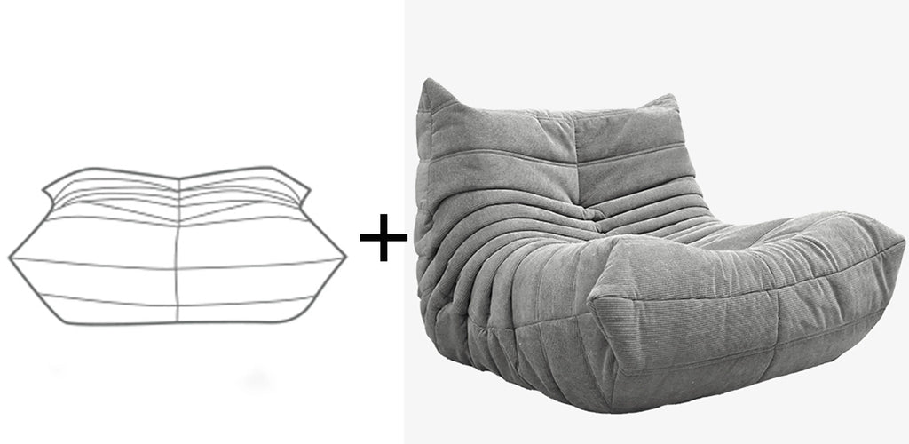 Bean Bag Chair Bean Bag Sofa Adults Comfortable Couch Corduroy Single Sofa Soft Comfy Floor Chairs Living Room Bedroom