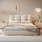 A Princess Modern House Double Bed Frame Simple Storage White Loft Bed Queen Size Camas De Dormitorio Bedroom Set Furniture