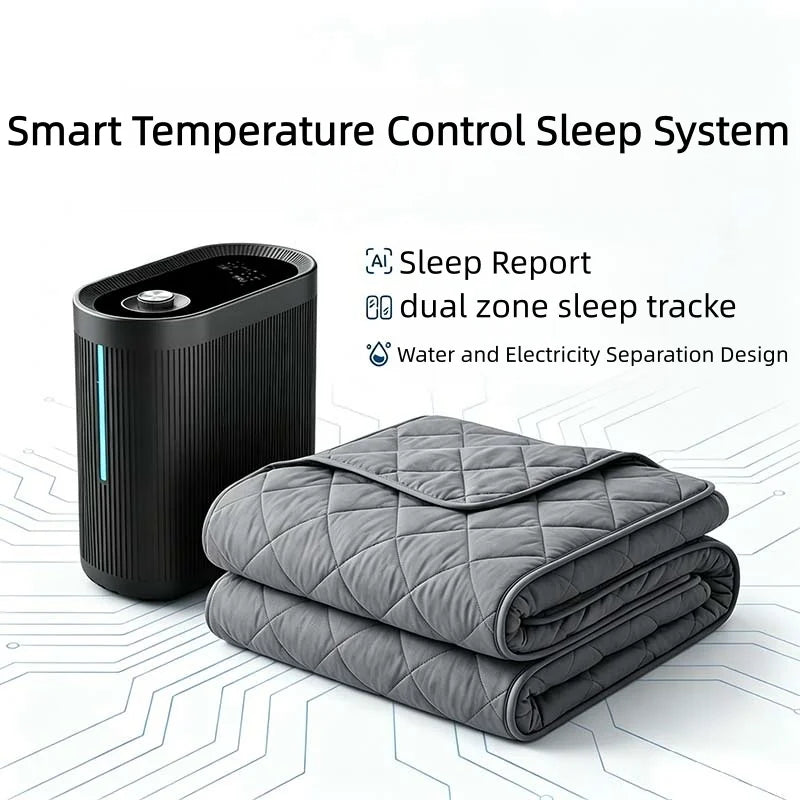 Circulate Cooling Mattress Cover Temp Reg Fitted Sheet Dual Sleep Temp Bed Cover Encasement Hot Sleepers Pad AI Deepsleep