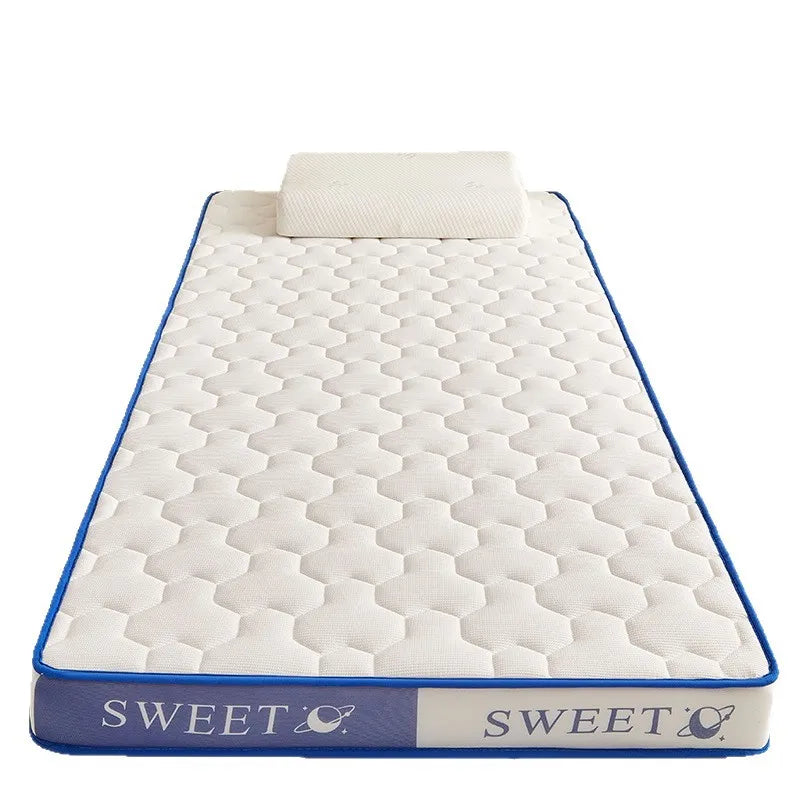 Natural Latex Thickened Memory Foam Mattress Foldable Tatami Soft Pad for Single or Double Bed in Home and Student Dorm