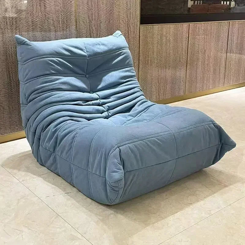 Single Seat Foam Armless Couch Chair Lazy Floor Sofa Fireside Bean Bag Chair Sofa Lounger for Living Room Bedroom Chair