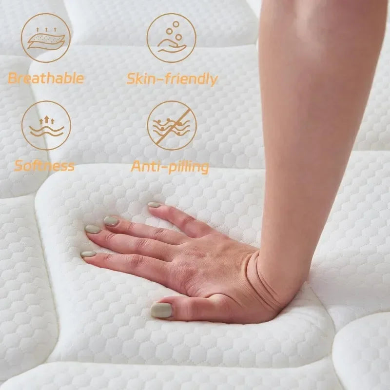 Full Mattress 10 Inch Full Size Mattress in a Box Memory Foam Hybrid Mattress with Individual Pocket Spring for Motion Isolation