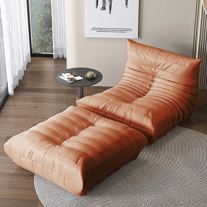Single Seat Foam Armless Couch Chair Lazy Floor Sofa Fireside Bean Bag Chair Sofa Lounger for Living Room Bedroom Chair