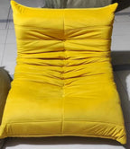 Single Seat Foam Armless Couch Chair Lazy Floor Sofa Fireside Bean Bag Chair Sofa Lounger for Living Room Bedroom Chair