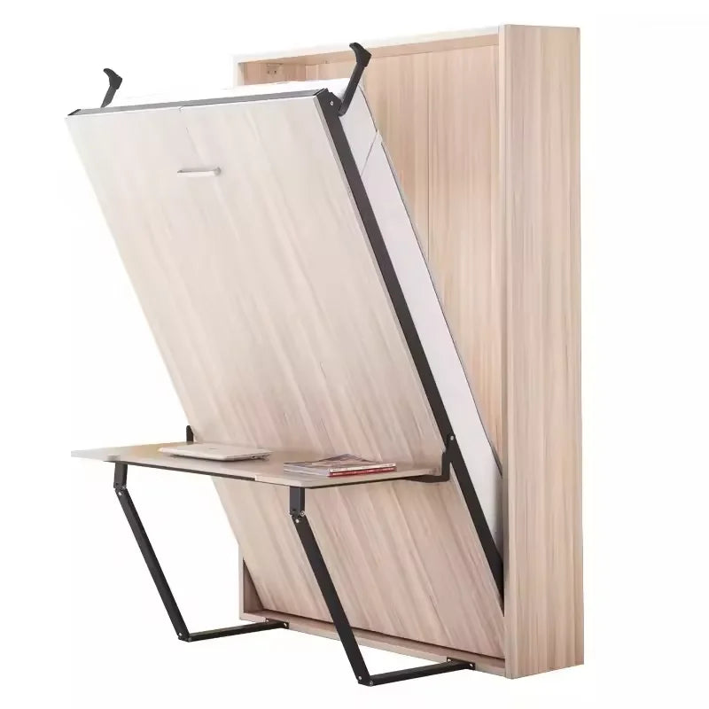 ￥%Factory Murphy Wall Space Saving Horizontal Rotating Folding Cabinet Foldable Bed Queen Size Frame Kit Mechanism with Mattress
