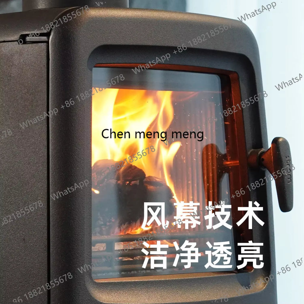 New Arrive True Fire Fireplace Home Firewood Burning Modern Indoor Villa Homestay Heating Cast Iron Wood Burning Stove