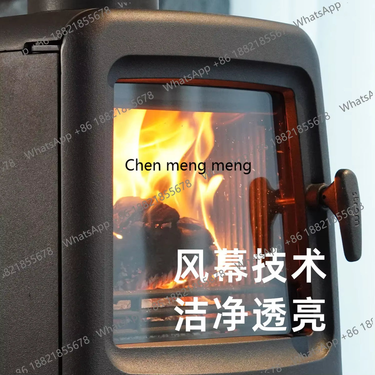 New Arrive True Fire Fireplace Home Firewood Burning Modern Indoor Villa Homestay Heating Cast Iron Wood Burning Stove