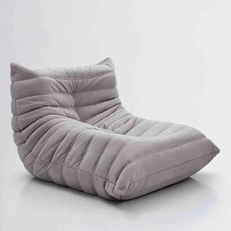 Single Seat Foam Armless Couch Chair Lazy Floor Sofa Fireside Bean Bag Chair Sofa Lounger for Living Room Bedroom Chair